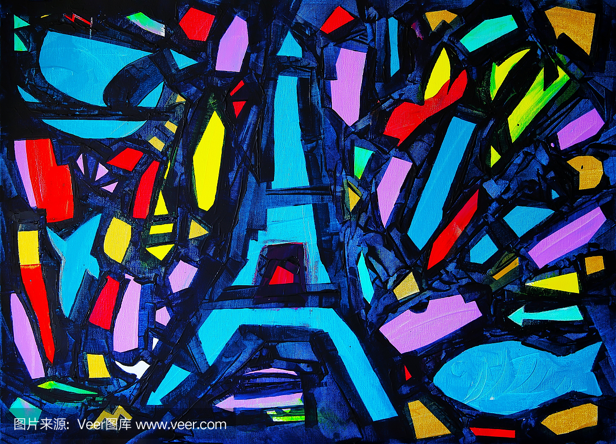 抽象绘画《回到巴黎》